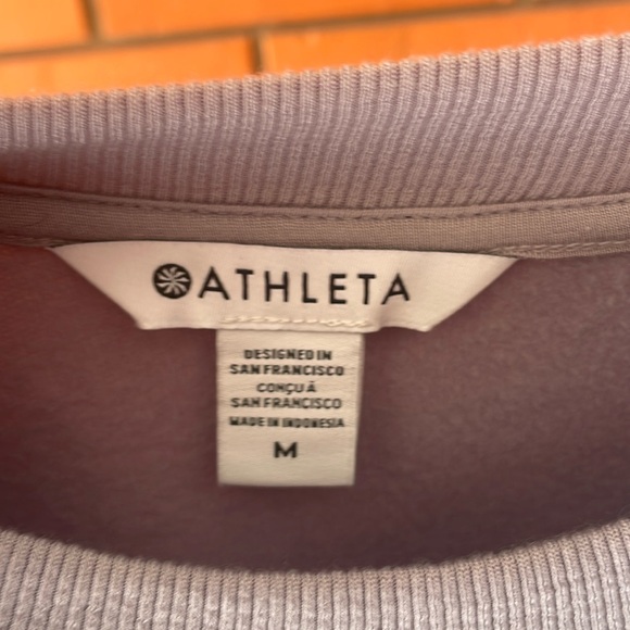 ATHLETA Women's Purple Crewneck Long Sleeve Dress Size Medium - Picture 2 of 6